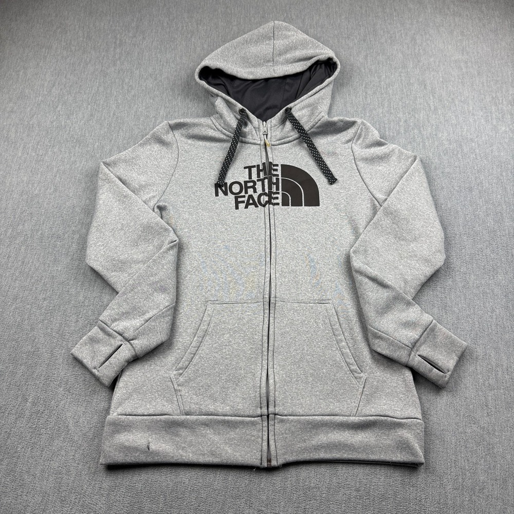 The North Face Jacket Womens Medium Gray Half Dome Full-Zip Hoodie Outdoor Coat